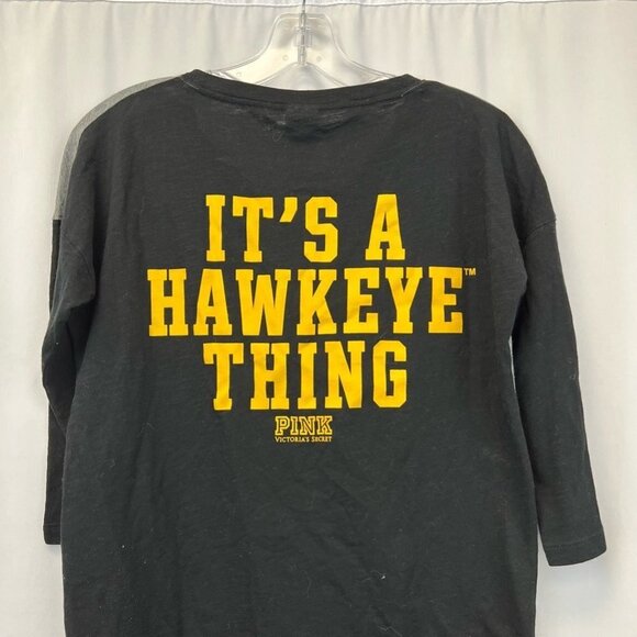 Its A Hawkeye Thing Womens Victorias Secret Pink T-Shirt Multicolor V Neck XS - Picture 7 of 10